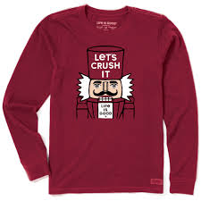 Get free shipping on orders over $49. Sale Women S Let S Crush It Long Sleeve Crusher Tee Life Is Good Official Site