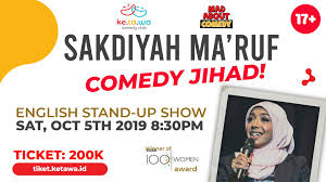 Yandex.translate works with words, texts. Sakdiyah Ma Ruf Comedy Jihad English Show Tickets By Ketawa Comedy Club Saturday October 05 2019 Daerah Khusus Ibukota Jakarta Event