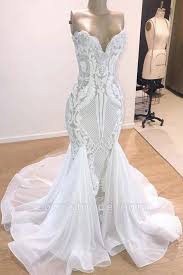 Elegant Sweetheart Sequins Mermaid Wedding Dress In 2020 Lace Mermaid Wedding Dress Wedding Dresses Australia Sweetheart Bridal Gown