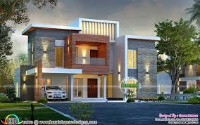 Awesome Contemporary Style 2750 Sq Ft Home Kerala House Design Contemporary House Exterior Bungalow House Design