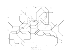 Seoul Subway Map Print Seoul Metro Map Poster Etsy In 2021 Subway Map Metro Map Map Print