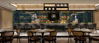 The hotel lobby features marble floors and paneled walls. Li Yen Award Winning Chinese Restaurant In Kuala Lumpur