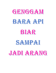 Peribahasa genggam bara api biar sampai jadi arang merupakan peribahasa berbahasa indonesia yang dimulai dengan huruf g. Doc Genggam Bara Api Biar Sampai Jadi Arang Nur Hanani Academia Edu