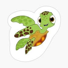 Nemo was a little clownfish who lived a quiet life with his dad, marlin, on the great barrier reef. Nemo Turtle Stickers Redbubble