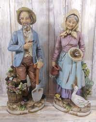 Check spelling or type a new query. Vintage 13 5 Homco Figurines Old Couple Man Woman Country Farmers 8816 Home Interiors And Gifts Homco Old Couples