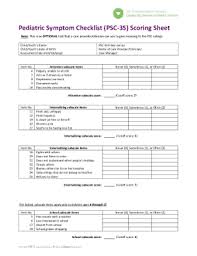 Image result for Pediatric Symptom Checklist