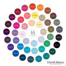 Davids Bridal Color Chart Horizon Malibu Oasis Begonia