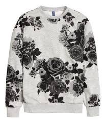 Whatever you're shopping for, we've got it. H M Graphic Floral Print Sweatshirt In A Soft Grey Melange Cotton In 2021 Floral Print Sweatshirt Printed Sweatshirts Mens Outfits