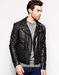 Asos Black Highlights Trendy Men S Jackets Longer Shirts For Spring Summer 2015 Collection Black Leather Biker Jacket Leather Jacket Men Leather Jacket