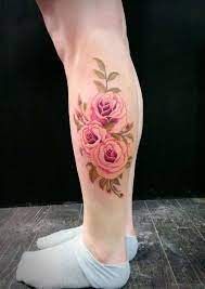 Ruby rose is a lesbian, so to show her love and support towards the lgbt community, she has inked rainbow tattoo along with the word life and four different colorful symbols. 36 Fancy Rose Tattoos On Leg