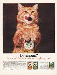 1962 Friskies Cat Food Vintage Ad It Nourishes Completely Cat Food Dry Cat Food Food Animals