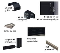 Portail Coulissant Aluminium Concarneau Gris Zinc Naterial L 362 X H 153 Cm Leroy Merlin