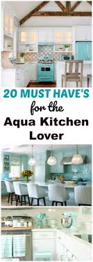 20 Aqua Kitchen Decor Items From Amazon For The Vintage Aqua Decorations Lover Aqua Kitchen Aquade Kitchen Decor Items Aqua Kitchen Kitchen Decor Apartment