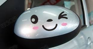 可爱笑脸后视镜贴反光镜贴汽车贴纸可爱车贴f0 车贴z364 淘宝网 electronic products international shopping computer mouse