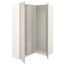 Pax White Flisberget Light Beige Corner Wardrobe 160 88x201 Cm Ikea En 2020 Armoire D Angle Penderie D Angle Amenagement Petite Chambre
