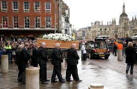 Hundreds of people have lined the streets of cambridge to pay their respects to professor stephen hawking as his funeral took. Stephen Hawking Laid To Rest At Funeral In Cambridge