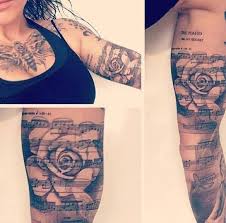 It also expresses one's love for music, which is the reason why young music fans would be spotted bearing such tattoos. Rose And Music Note Tattoo Music Tattoo Designs Tattoos Music Tattoo Sleeves