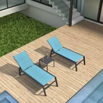 Outdoor metal chaise lounge with wheels. Wheels Outdoor Chaise Lounge Chairs You Ll Love In 2021 Wayfair