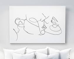 Line Drawing Print Black And White Romantic Kiss Single Etsy Line Drawing Drawing Prints Simple Line Drawings