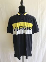 Black And Yellow Rugby Shirt Tommy Hilfiger Men Large Polo Shirt Navy Yellow Rugby New 69 50 Ebay Tommy Hilfiger Man 50th Clothing Mens Outfits