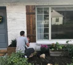 Installing shutters on a brick house is easy if you follow a few simple steps. How To Hang Wood Shutters On Brick Diy Hometalk