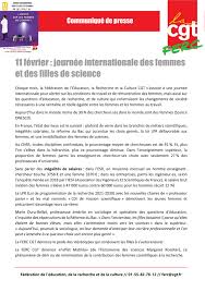 Découvrez les profils des nombreuses scientifiques, qui font avancer la science au cnrs et dans le monde. Communique 11 Fevrier Journee Internationale Des Femmes Et Filles De