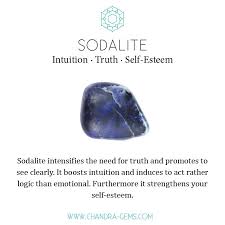 Sodalite Healing Properties Intuition Truth And Self Esteem Spiritual Crystals Sodalite Crystal Healing Stones