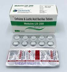 Mekxim Lb 200 Tablets Cefixime 200mg L B 60million For Creating A No Escape Zone For Infections Cefixime Lacticbacillus Gelmek Tablet Health Care Gel
