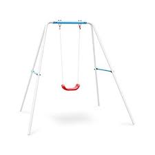 Oneconcept Miri Balancoire Enfant D Exterieur Portique 1 Agres Pour Jardin Cordes Solides Siege Plastique Resistant En 2020 Balancoire Enfant Balancoire Portique