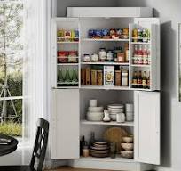 Garvee 70" Tall Kitchen Pantry Cabinets With 2 Doors And 3 Adjustable  Shelves, Freestanding Modern Storage Cabinet For Dining Room, Living Room  Black