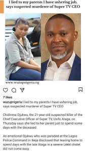 A lecturer of unilag, bunmi ajibade, has revealed that the suspect moved with a clique notorious for truancy. Jny8fuhtaixzim