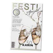 Ausgefallene Einladungen Im Zeitschriften Look Jubilaum Einladung Silberhochzeit Geburtstag Uitnodigingskaarten Uitnodiging Zilveren Jubileum