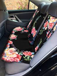 Classy Black Floral Car Seat Cover Back Seat Car Cover Back Seat Cover For Car Accessories Seat Covers Back Seat Car Covers Car Accessories For Girls Car Seats