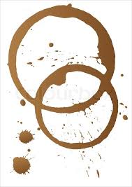 Vector Coffee Stains Stock Vector Colourbox