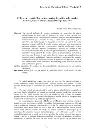 Pdf Utilitatea Cercetarilor De Marketing In Politica De Produs