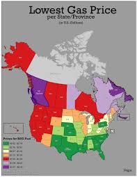 Lowest Gas Prices per StateProvince (June 2023) : rMapPorn