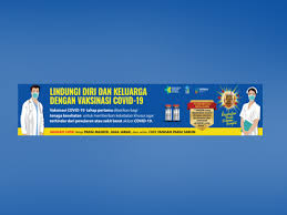 0 ratings0% found this document useful (0 votes). Spanduk Lindungi Diri Dan Keluarga Dengan Vaksin Covid 19