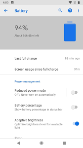 how to get oreos battery menu back on android pie android