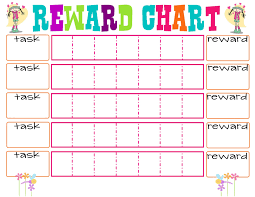 Reward Chart For Teenagers Colorful Loving Printable