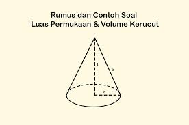 Di dalam membantu belajar peserta didik sd kelas 6, berikut ini contoh soal uas 1 penilaian akhir semester kompetensi dasar matematika kurikulum 2013 yang harus dikuasai peserta didik kelas 6 sd adalah sebagai berikut. Cara Menghitung Luas Permukaan Dan Volume Kerucut Rumus Dan Contoh Soal Semua Halaman Bobo