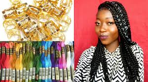 Want to give your hairstyle a boost for the festive season? Diy Accessorize Your Braids With Those String Things Youtube