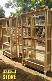 Rak lagi buat di dapur, kali ini tempat piring dan gelas atau rak piring dari kayu pallet jati londo dan kayu mahoni bekas (dikasih temen). Jual Rak Buku Susun Almari Buku Jati Solid Lemari Kayu Serbaguna Di Lapak Emje Mebel Store Bukalapak