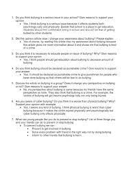 Do You Think Bullying Is A Serious Issue In Your School Docx Bullying Cyberbullying