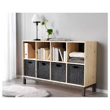 Branas Panier Gris Fonce 32x34x32 Cm Ikea Apartment Storage Ikea Kallax Shelving