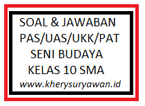 Soal dan jawaban berikut untuk latihan menghadapi ulangan akhir semester (uas), ulangan kenaikan kelas (ukk) atau penilaian akhir tahun (pat). 55 Soal Pas Ukk Seni Budaya Kelas 10 Semester 1 2 Kherysuryawan Id
