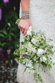 If so, you'll love these stylish fall wedding bouquets full of seasonal flowers and foliage. A Backless Wedding Dress And Flapper Style Headpiece For A 1920s Inspired Bride Love My Dress Uk Wedding Blog Wedding Directory Natural Bouquet Beautiful Bouquet 1920s Wedding Theme