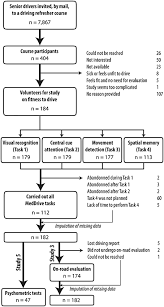 flow chart for selection of older drivers for studies 3 and