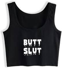 Amazon.com: Butt Slut Panties Anal Slut Kinky Hotwife Cheating Big Cock  Queen of Spades Slut Crop top Black : Clothing, Shoes & Jewelry