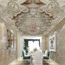 Spruce up the area where the family eats with new dining room wallpaper. Photo Wallpaper 3d Luxury Marble Ceiling Murals Living Room Bedroom Dining Room Home Decor Fresco Papel De Parede Wallpapers 3 D Wallpapers Aliexpress