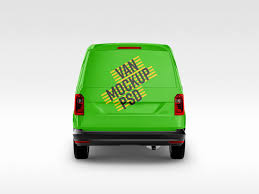 Download Panel Van Mockup With 6 Different Angles Mockupsq